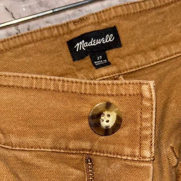 Madewell Wide Leg Pants in Brown - Picture 10 of 11